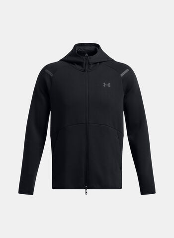 FELPA UA UNSTOPPABLE FLEECE FULL ZIP, 001 BLK, small