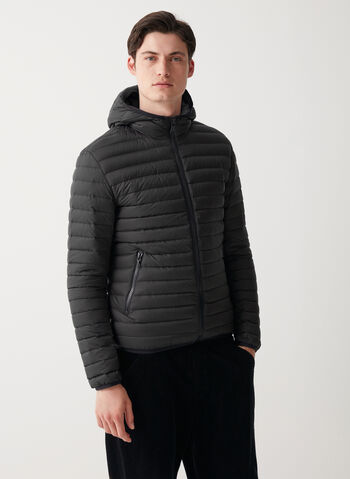 PIUMINO OPACO CON CAPPUCCIO, 99 BLK, small