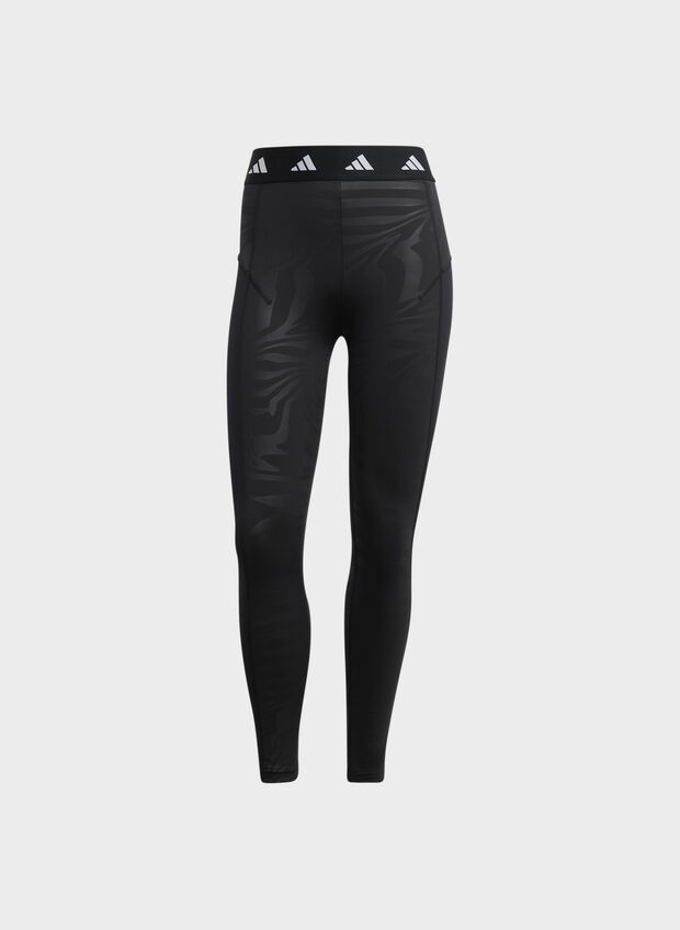 LEGGINGS 7/8 TECHFIT PRINTED, BLK, large