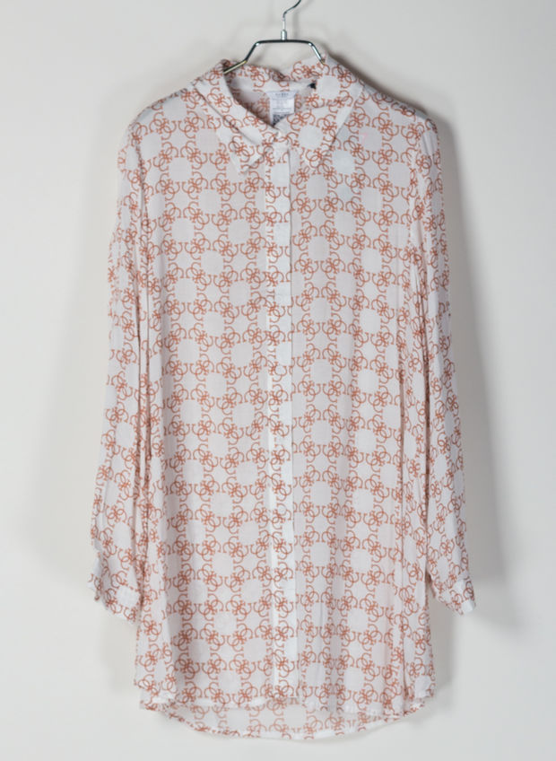 CAMICIA STAMPA ALL OVER, A009WHT, large