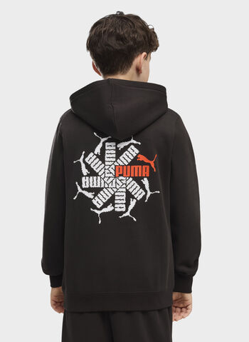 FELPA LAB STORY HOODIE RAGAZZO, 01 BLK, small
