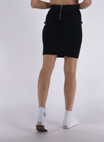 GONNA A COSTINE CON ZIP SUL RETRO, BEH BLK, small