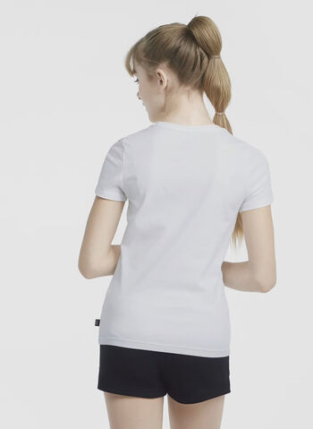 COMPLETO T-SHIRT + SHORT LOGO RAGAZZA, 02 WHTBLK, small