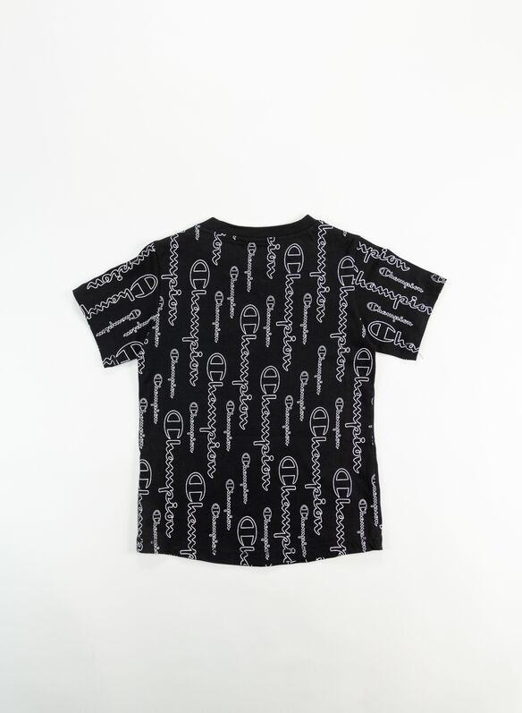 T-SHIRT ALL OVER RAGAZZA, KL001BLK, medium