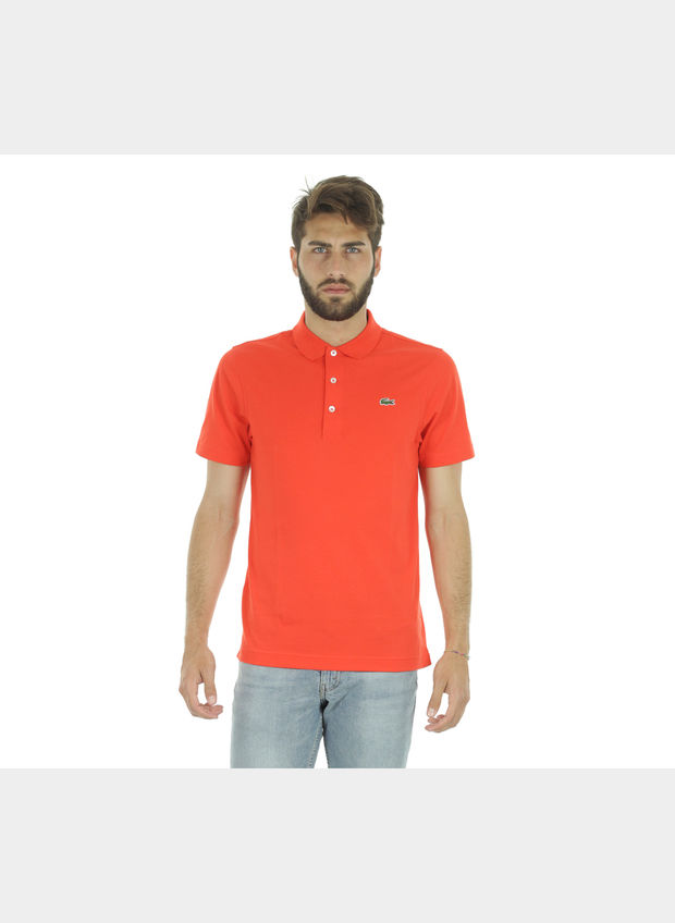 POLO SPORT DI TAGLIO REGOLARE IN MAGLIA ULTRALEGGERA , CAD ORANGE, large