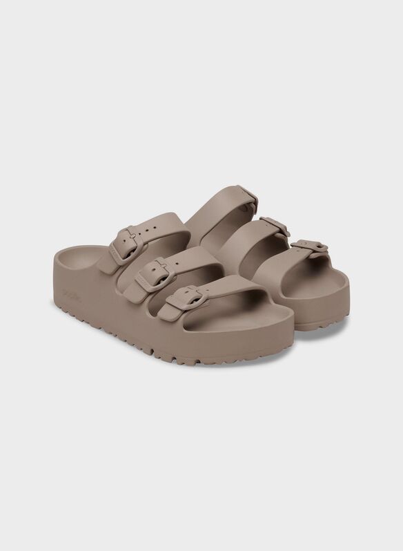 CIABATTA FLORIDA EVA PLATF 3 FIBBIE, - GRAYTAUPE, medium