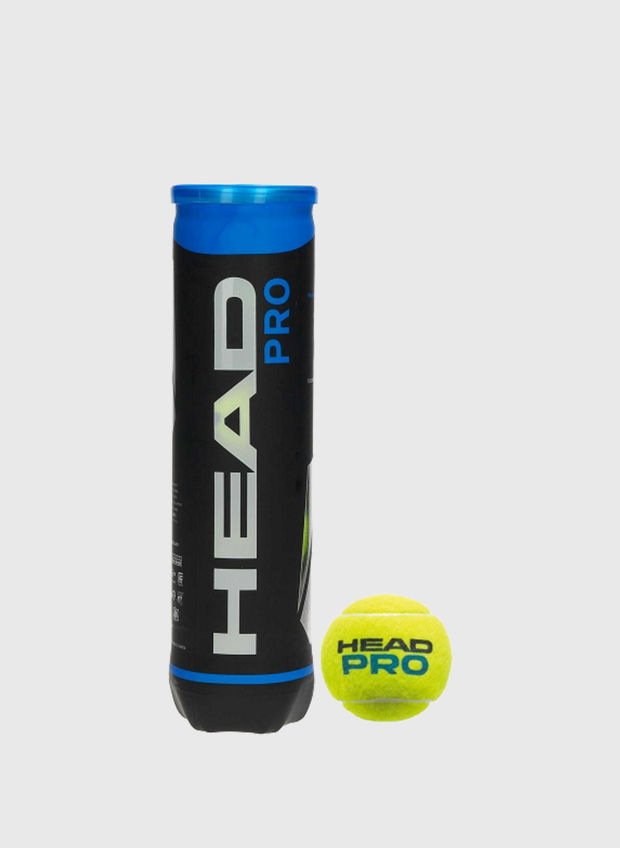 TUBO 4PZ HEAD PRO PALLE TENNIS (offline per casino con prezzi), YELLOW, large