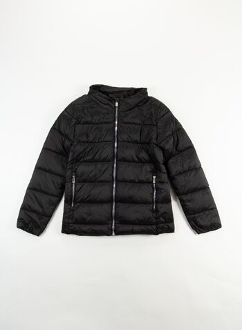 GIUBBOTTO CORTO CON CAPPUCCIO HATTIE GIRL RAGAZZA, 201XXP ASPHALT, small