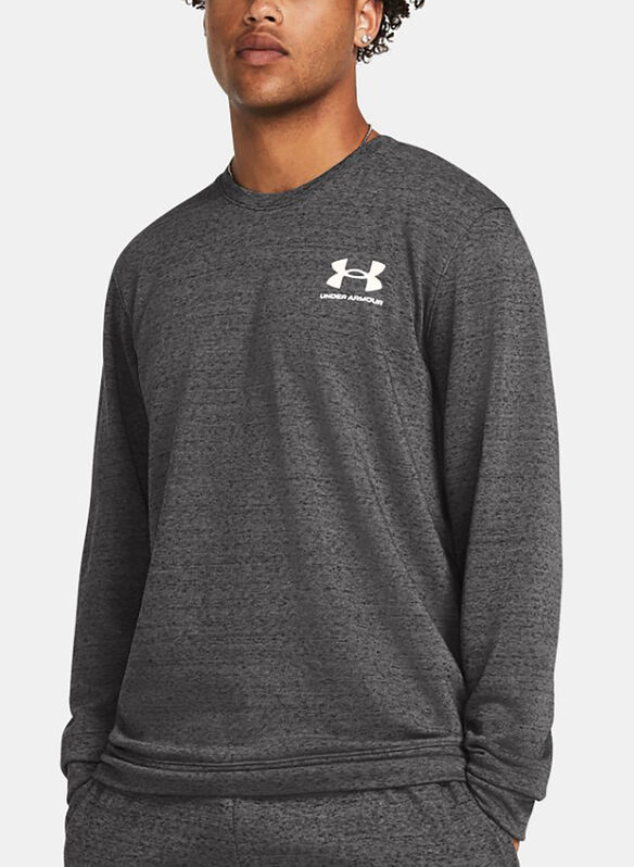 FELPA CREW UA RIVAL TERRY, 0025 ANTR, medium