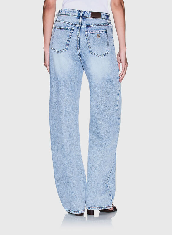 JEANS RELAXED IN COTONE, MB001 CHIARO, medium