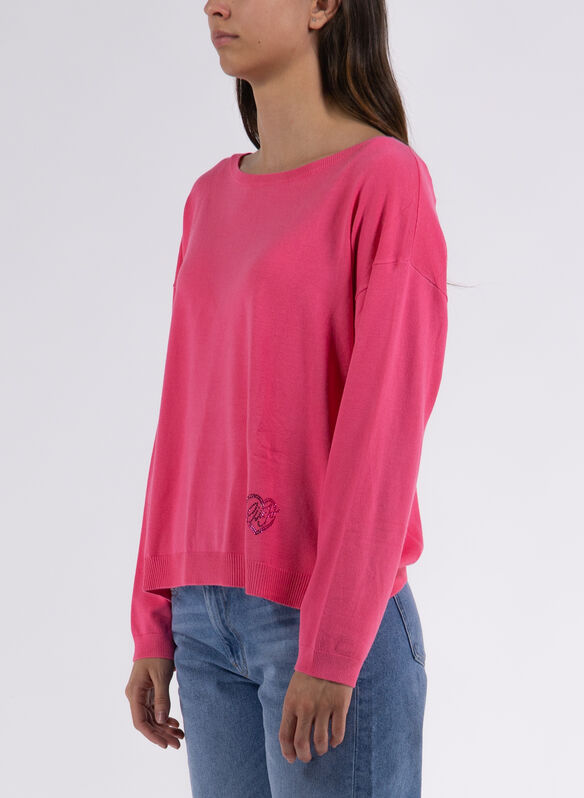 MAGLIONE RASATO SCOLLO BARCA, 61735 FRAGOLA, medium