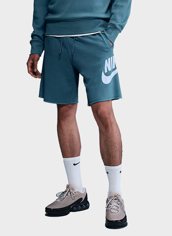 SHORT ALUMNI IN FRENCH TERRY, 464 DENIM TURCHESE, small