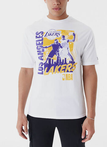 T-SHIRT NBA LAKERS GRAPHIC, WHT, small