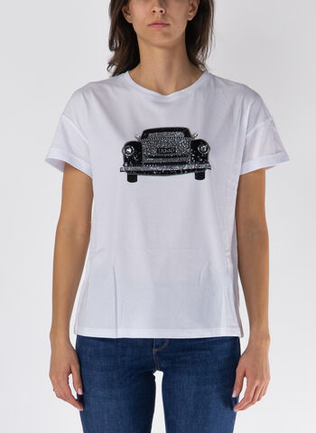T-SHIRT CON STAMPA STRASS, N9946 WHT, small