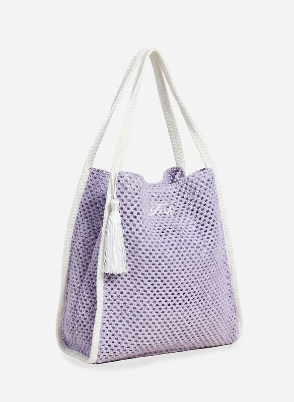 BORSA RAFIA, LC  LILLA, medium