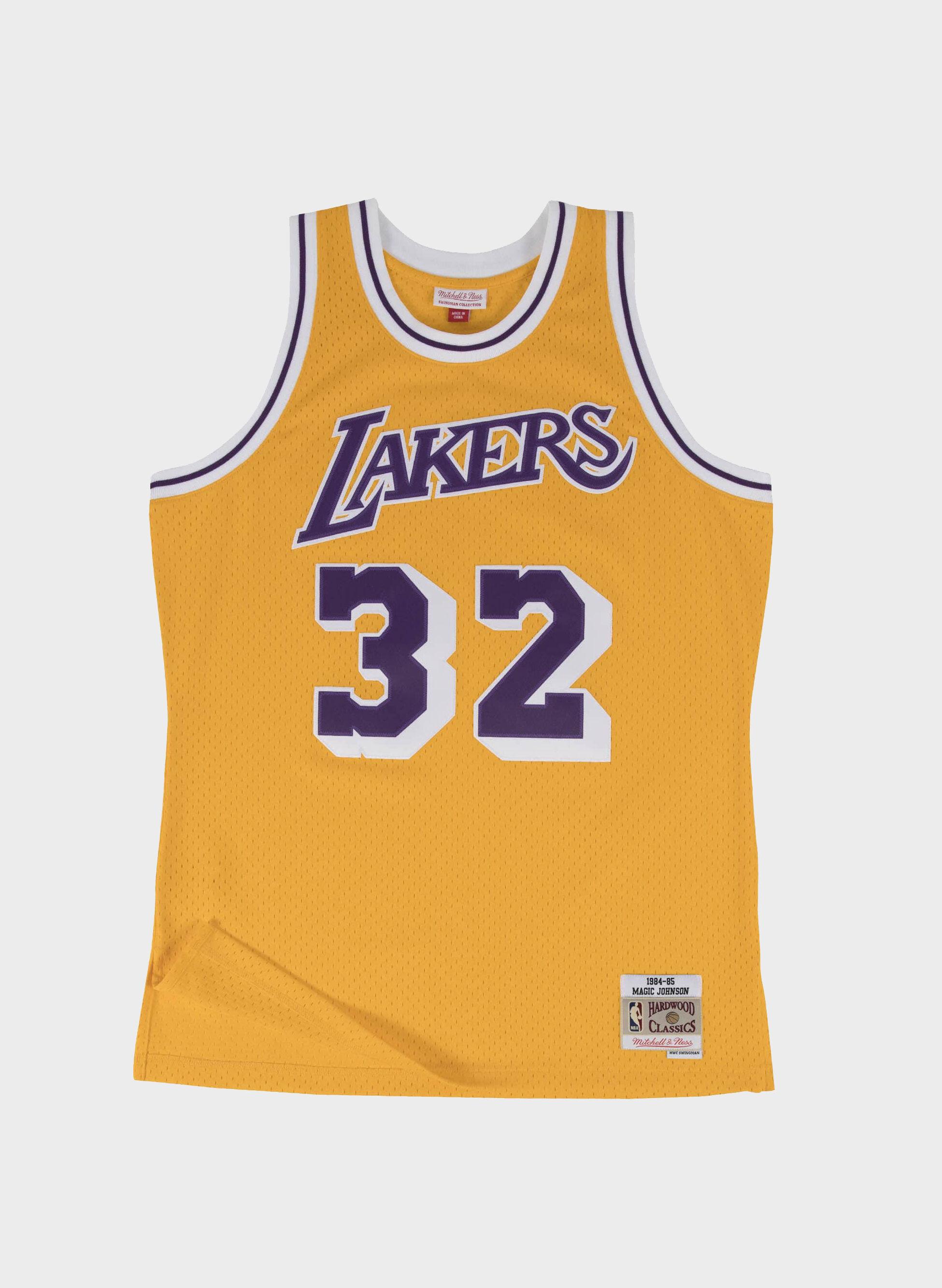 CANOTTA SWINGMAN JERSEY LOS ANGELES LAKERS HOME 1984-85 MAGIC JOHNSON L
