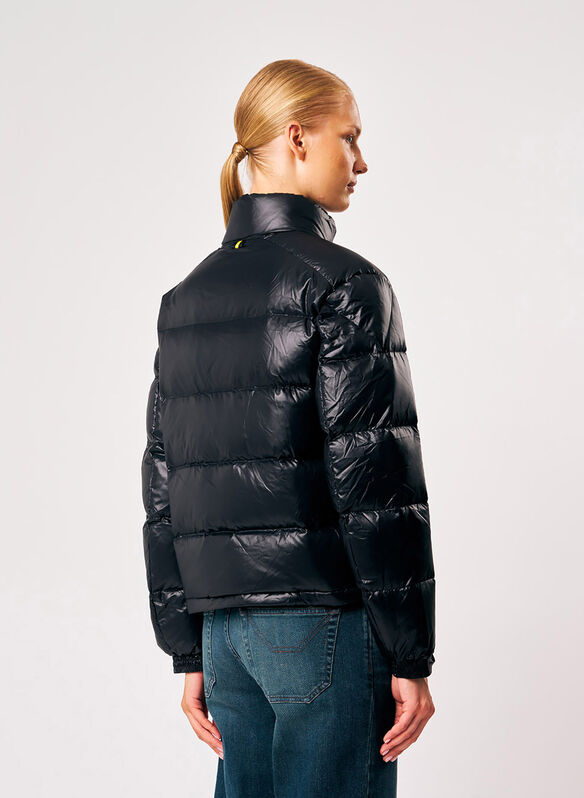 GIUBBOTTO NOLETTA PIUMA LACCATO, 206XXP BLK, medium