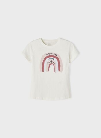 T-SHIRT TENJE RAGAZZA, WHT, small