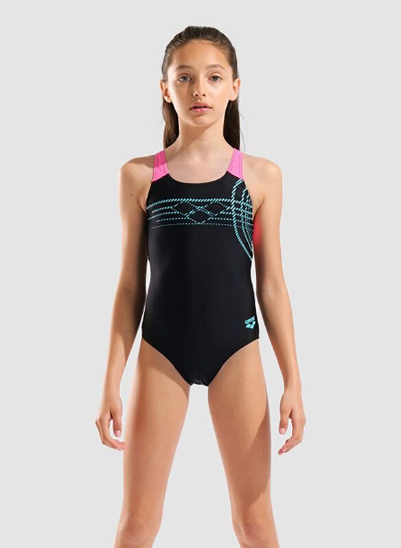 COSTUME SUNRISE RAGAZZA, 590 BLKFUX, medium