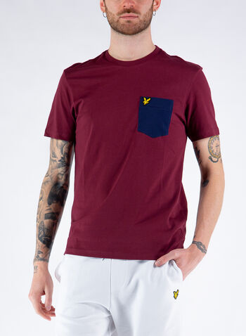 T-SHIRT TASCHINO CONTRASTO, MERLOTNVY, small