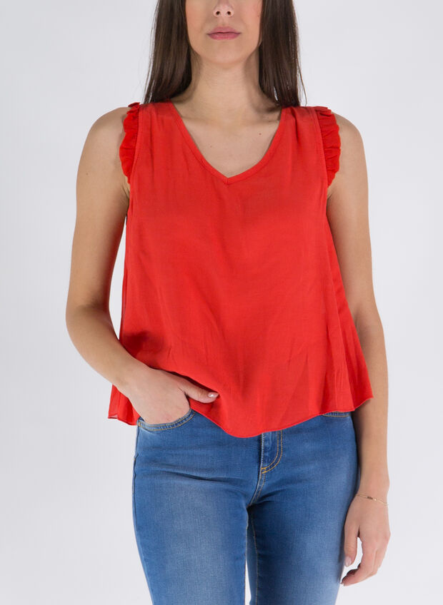 BLUSA SMANICATA, RED, large