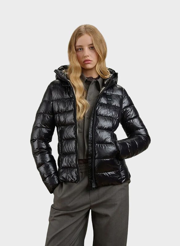 PIUMINO CAROLL CON CAPPUCCIO, 999 BLK, medium