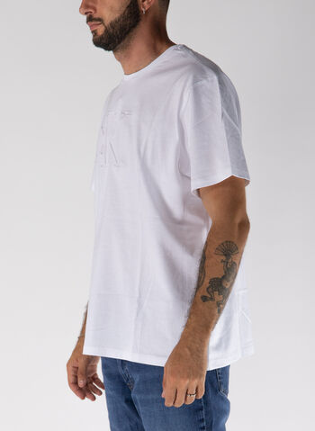 T-SHIRT GIROCOLLO, YAA WHT, small