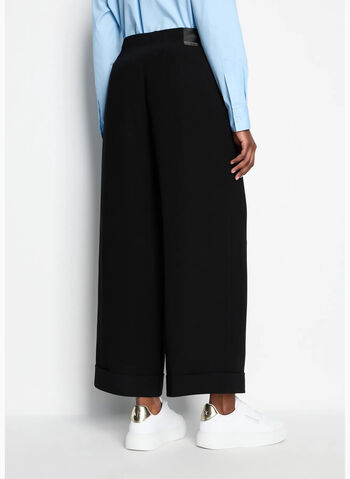 PANTALONE PENCE CON RISVOLTO, 1200 BLK, small