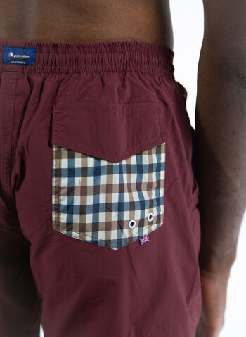 COSTUME BOXER POCKET CHECK, 14 BORDO, small