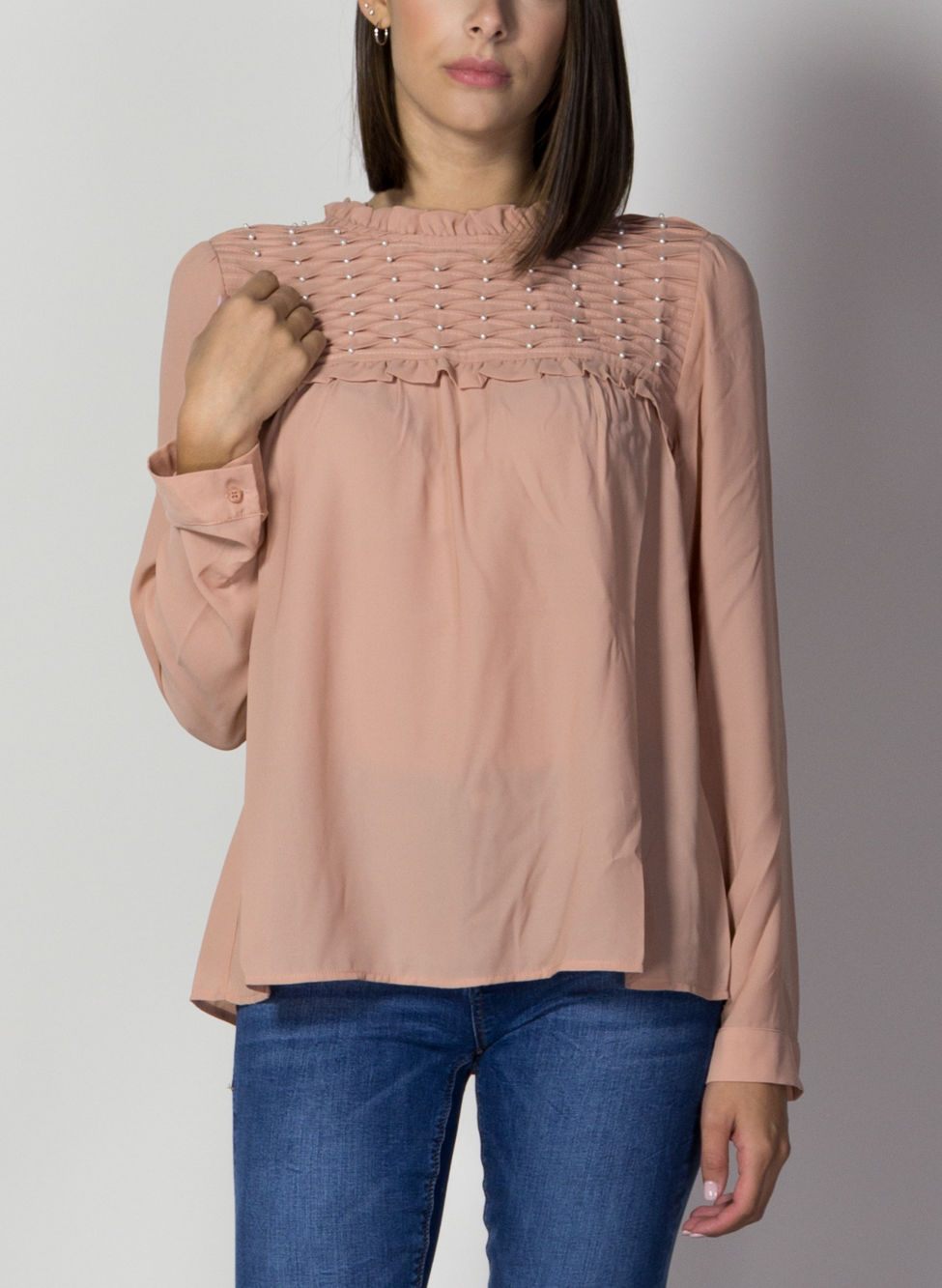 MOLLY BRACKEN CAMICIA CON PERLE Rosa | Sport85