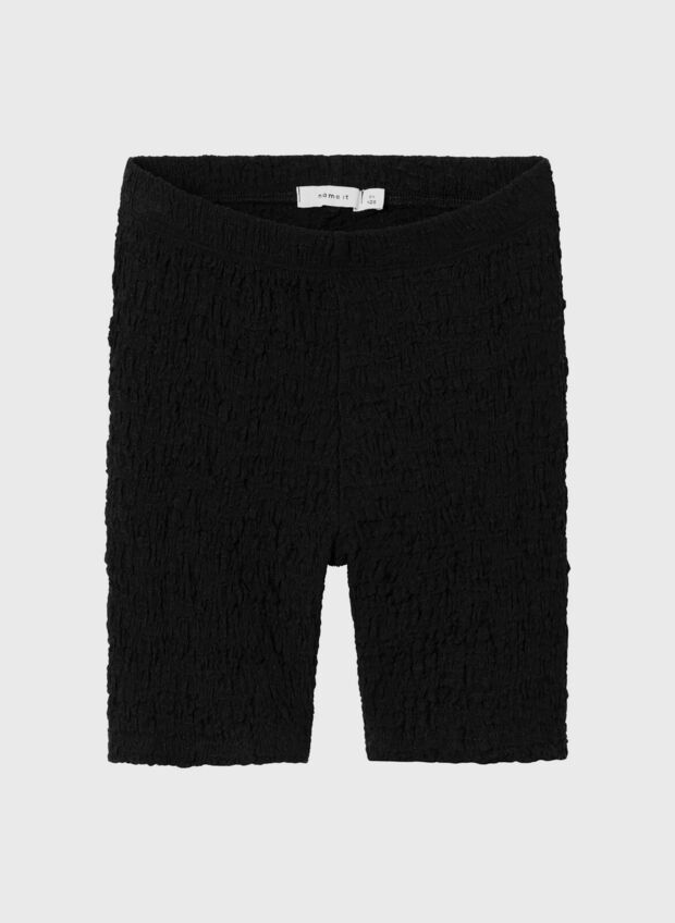 SHORT BIKER JERSEY RAGAZZA, BLACK, large