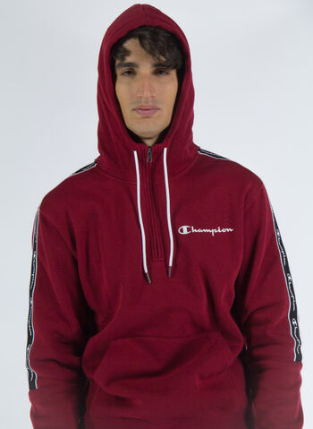 FELPA CON CAPPUCCIO, RS506 BORDEAUX, small