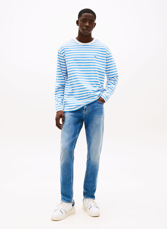 JEANS AUSTIN SLIM FIT AFFUSOLATI SBIADITI, 1A5 DENIM MEDIUM, medium