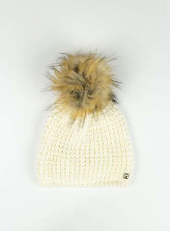 CAPPELLO MINA PON PON PELO, WHT, small