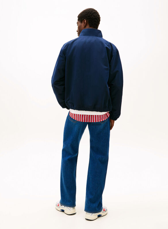 GIUBBOTTO IDROREPELLENTE CON ZIP E LOGO, C1G NVY, medium