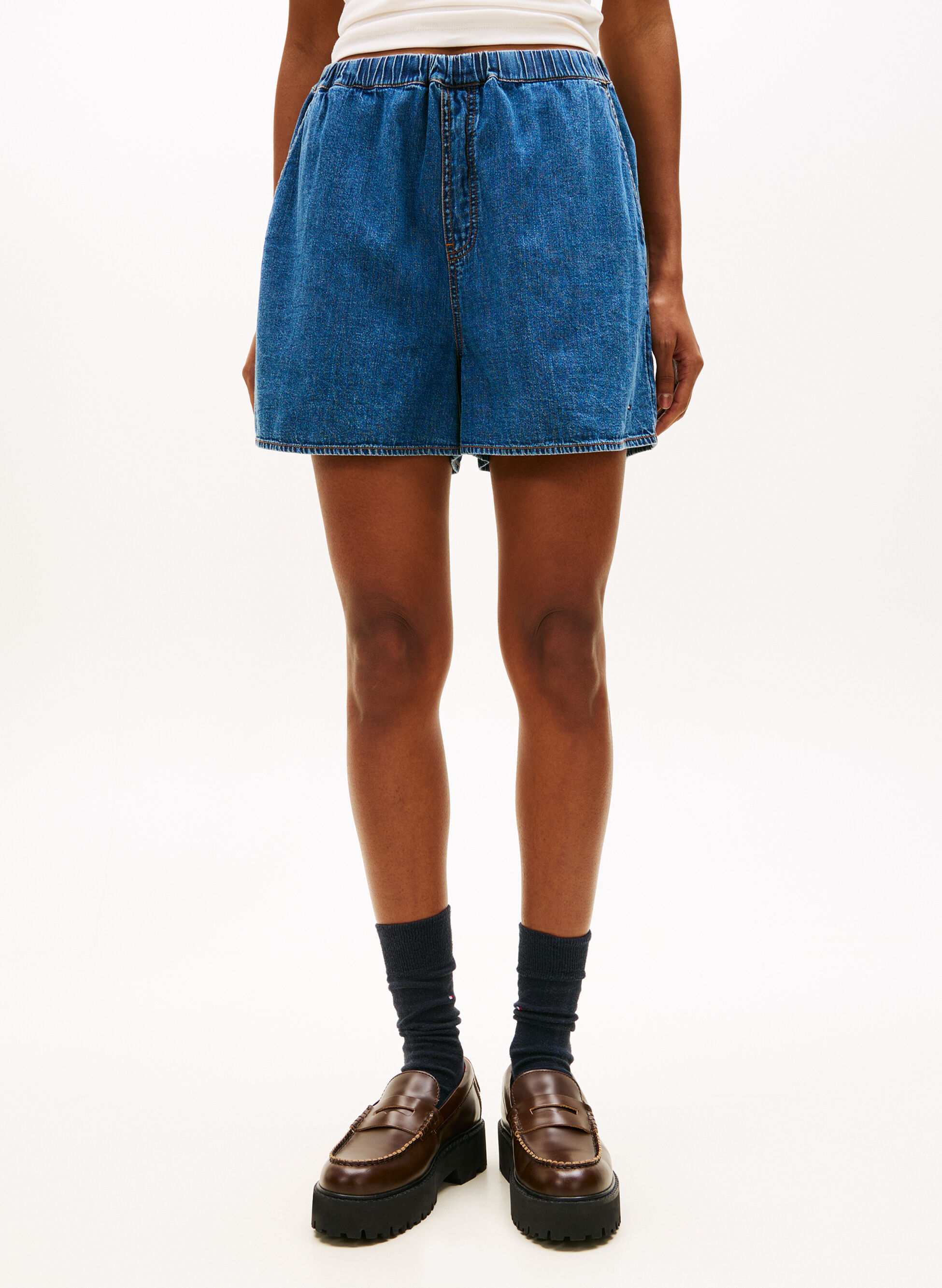 Short Larghi In Chambray