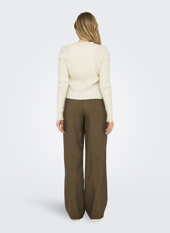 MAGLIONE ONLKATIA CARDIGAN, WHITECAP GRAY, medium