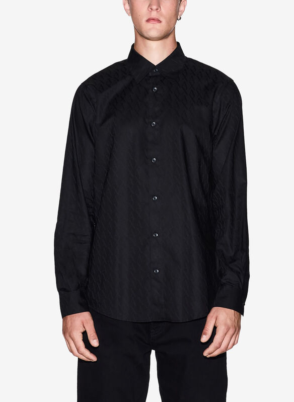 CAMICIA ESS PRINT LETTERING, UC001 BLK, medium