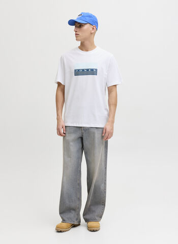 T-SHIRT FUSION LOGO, BRIGHT WHITE, small