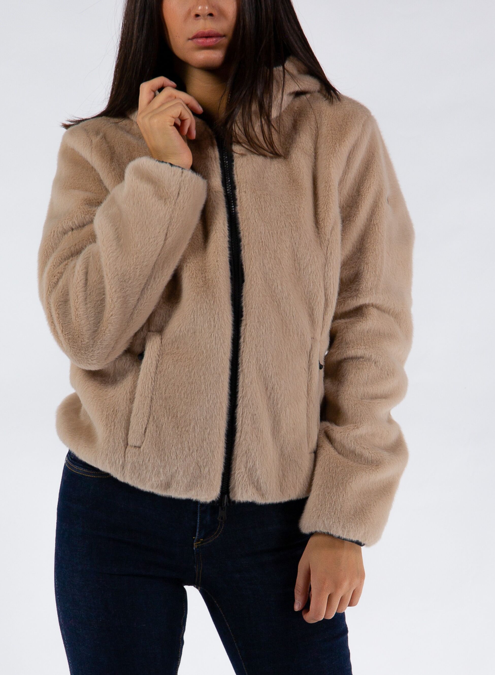 reverse teddy jacket