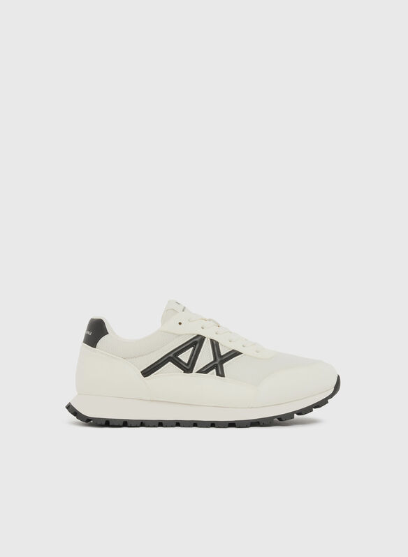 SCARPA BASSA IN ECOPELLE, M0017 WHTBLK, medium