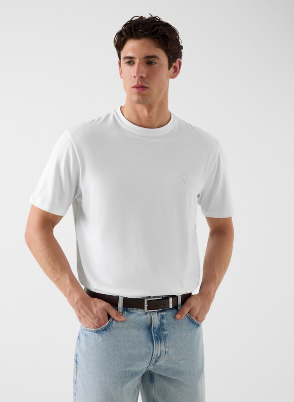T-SHIRT IN MISTO MODAL, G011 WHT, medium