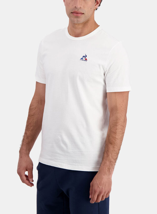 T-SHIRT GIROCOLLO ESS, WHT, large