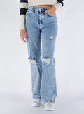 JEANS JUICY LIFE WIDE HIGH WAISTED, LIGHT BLUE DENIM, thumb