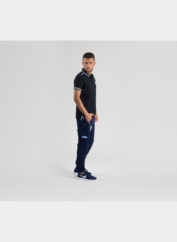 POLO MC SS LAZIO LOGO , BLKCEL, small