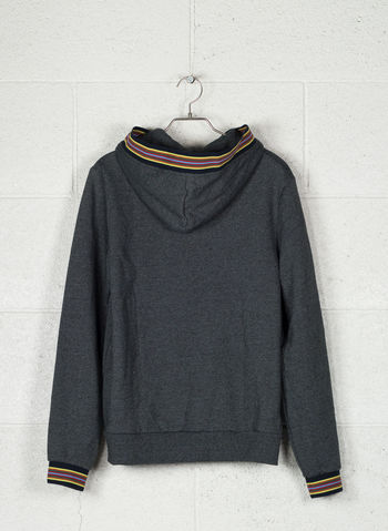 FELPA CON CAPPUCCIO, NERO MEL, small