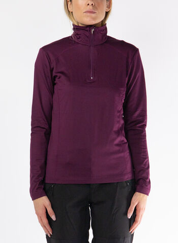 MAGLIA DA SCI 1/2 ZIP, 323 PRUGNA, small