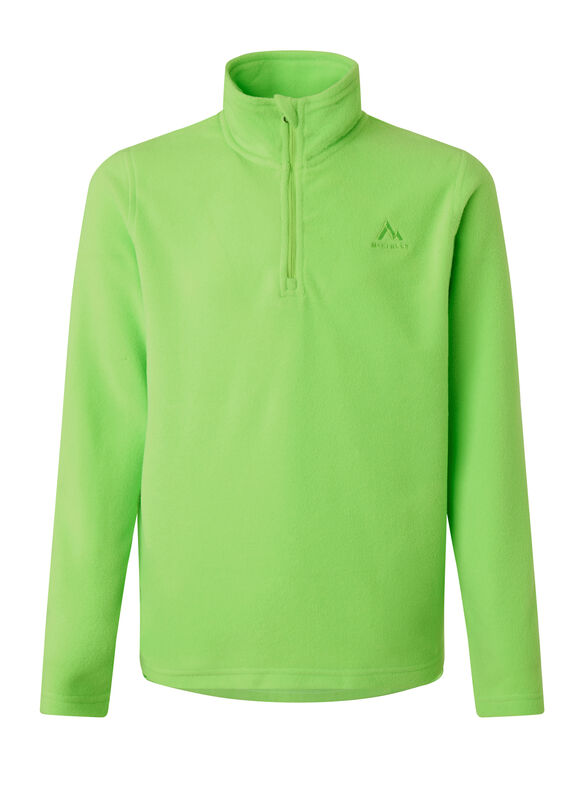 FELPA AMARILLO IN PILE 1/2 ZIP JUNIOR, 704 LIME, medium