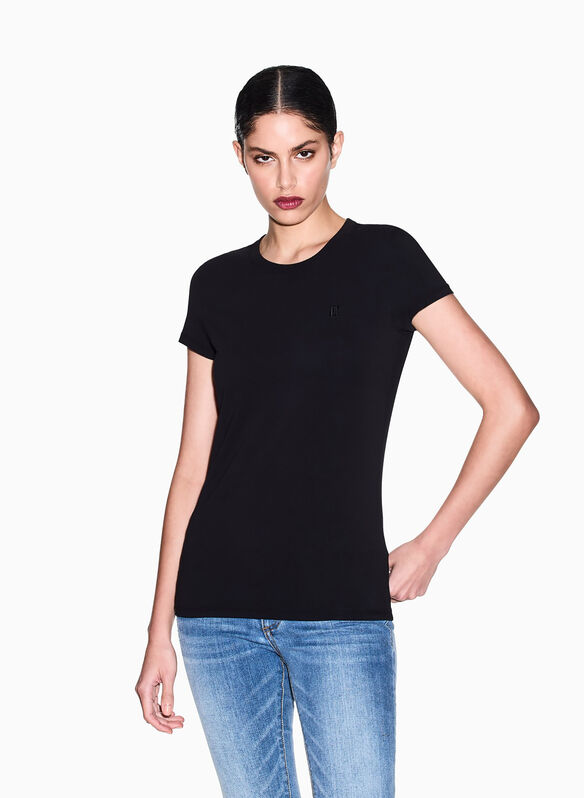 T-SHIRT MICRO LOGO, UC001 BLK, medium