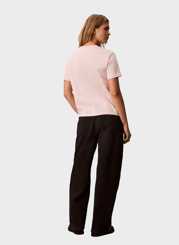 T-SHIRT MONOLOGO RICAMO, VG3 PINK, medium